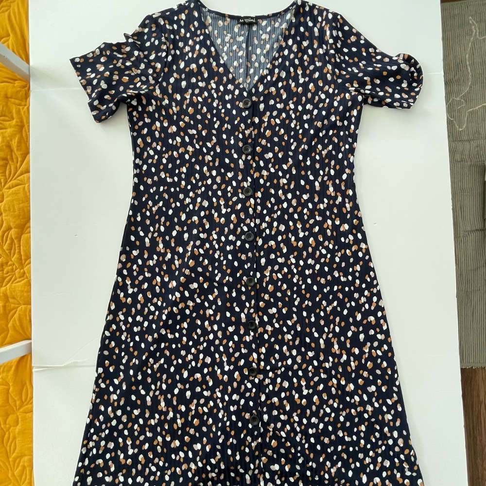 Messini Short Sleeve Button-up Dress